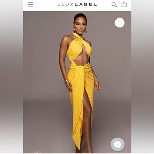 JLUXLABEL YELLOW SAHARA DRESS